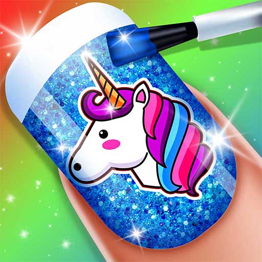 girls acrylic nail art games