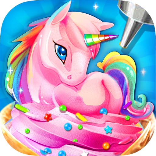 rainbow unicorn ice cream food