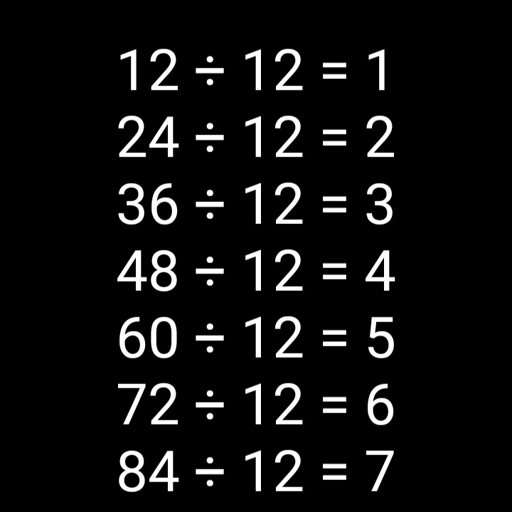 simple division tables