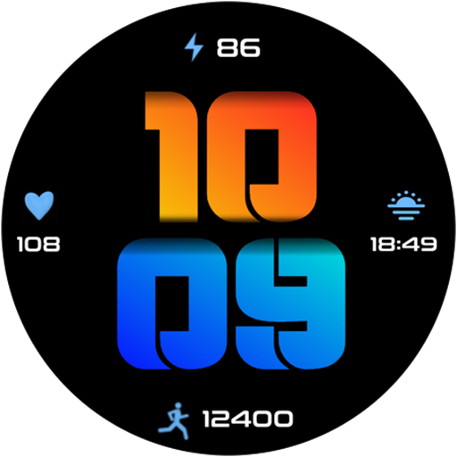 digital gradient 1 for wear os