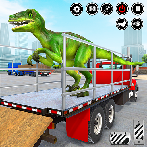 gt dino transporter truck game