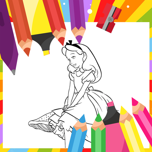 alice in wonderland coloring