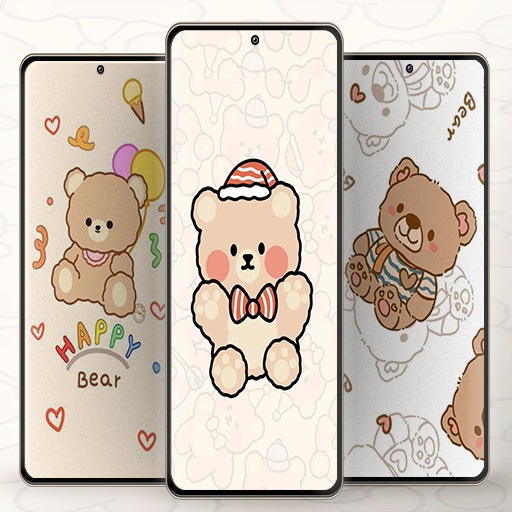 cute bear aesthetic wallpaper