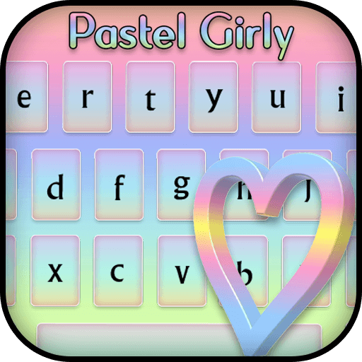 pastel girly keyboard