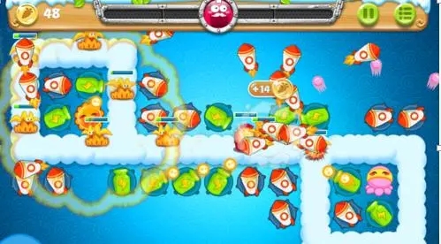 there is no plane in level 56 of defending carrot 2